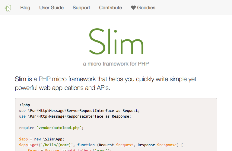 PHPのマイクロフレームワーク「Slim」を使ってみたら本当にスリムだった話
