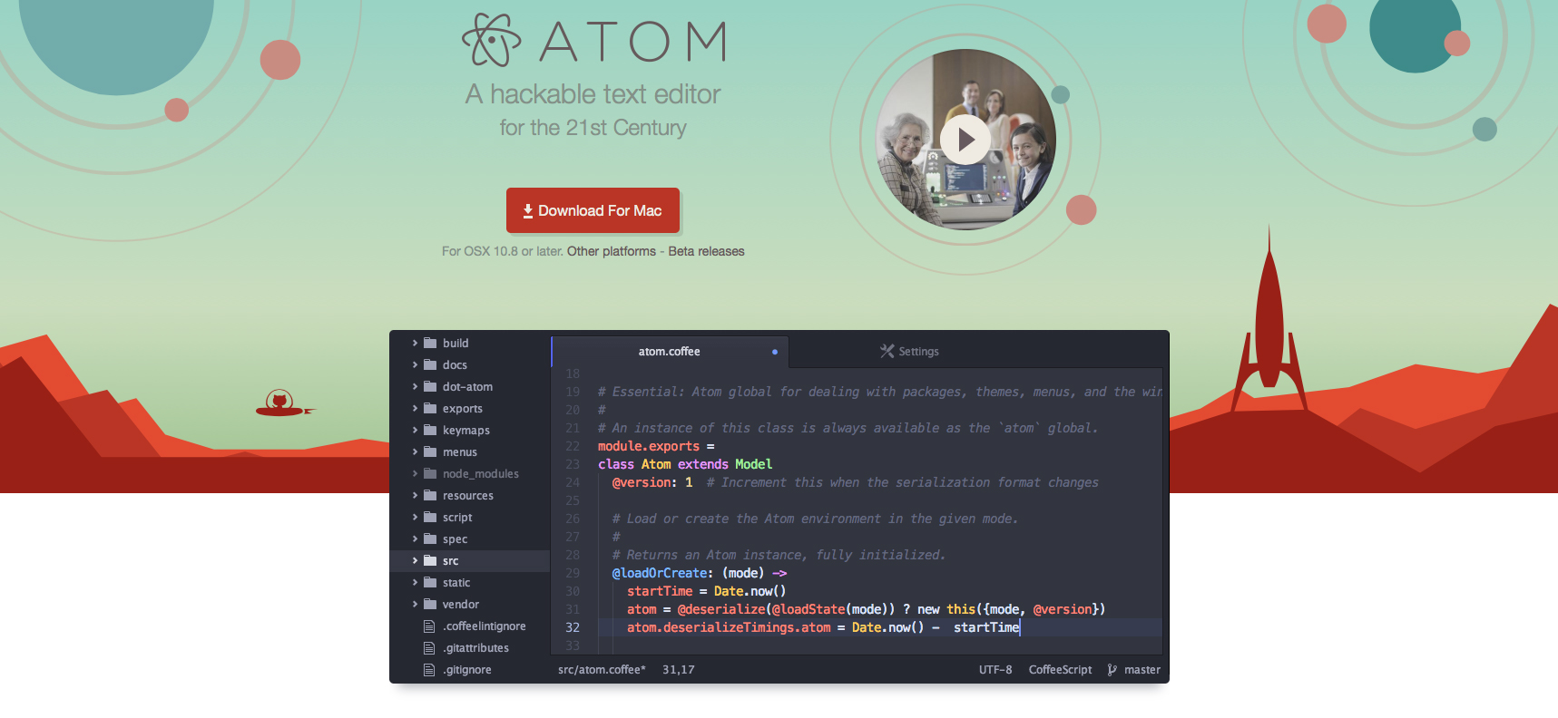 テキストエディタ「Atom」を使ってみた