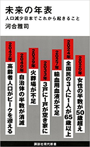 「未来の年表」（著：河合雅司）読みました